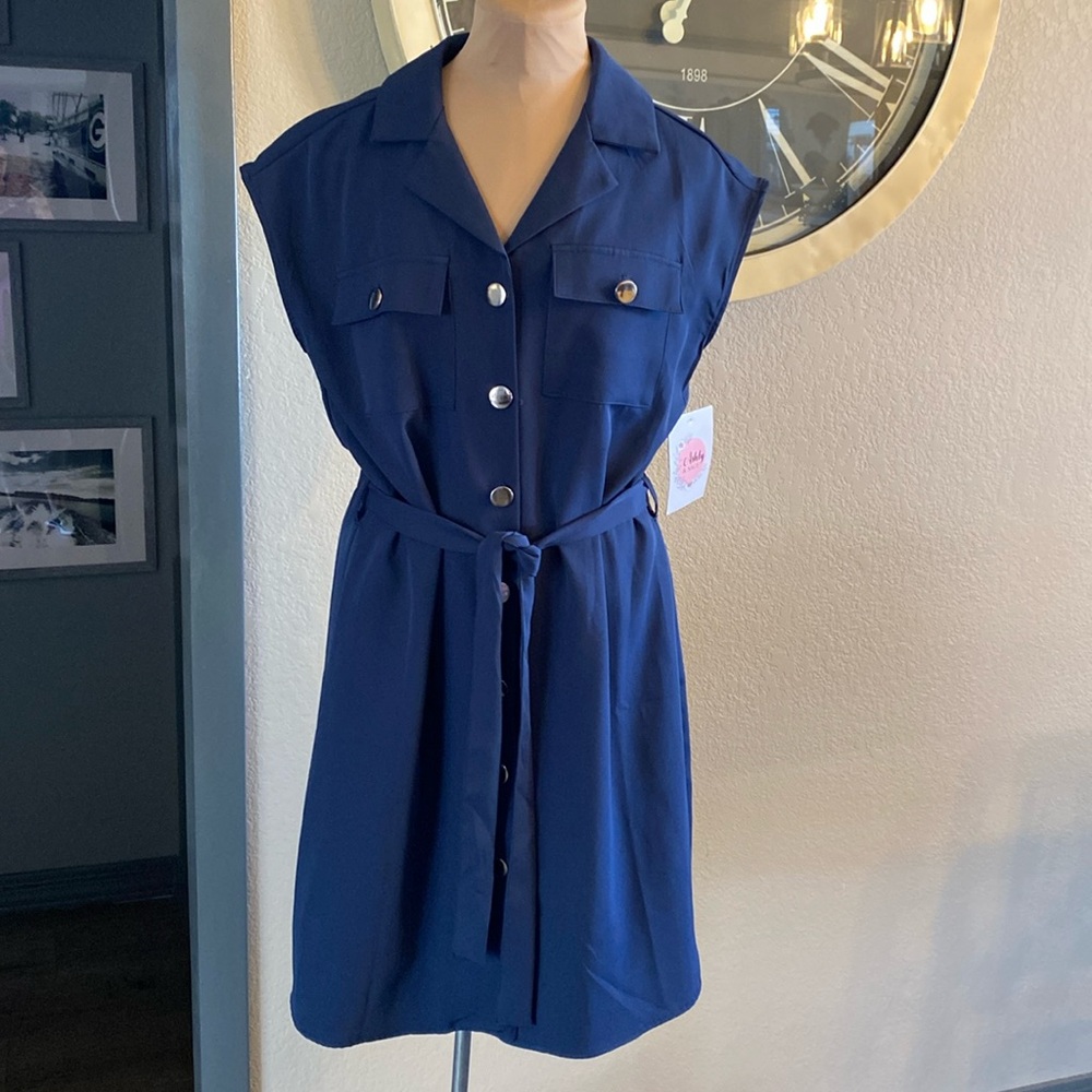 Ashley and Sage shirt dress